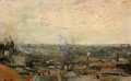 Ansicht von Paris von Montmartre Vincent van Gogh